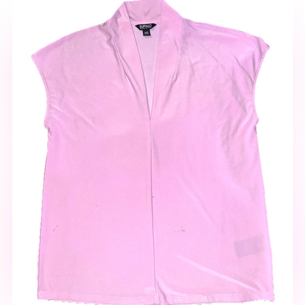 Pink V-Neck Buffalo Blouse